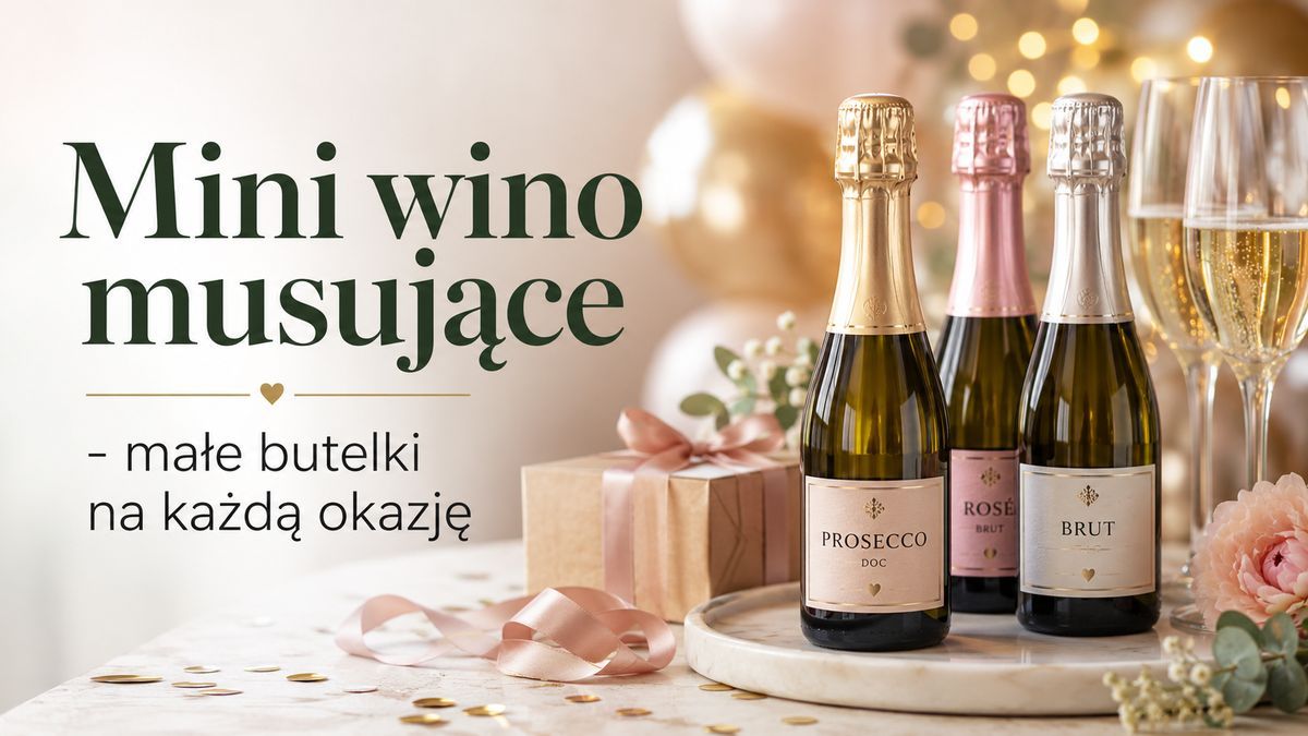 Mini wino musujące – małe butelki na każdą okazję