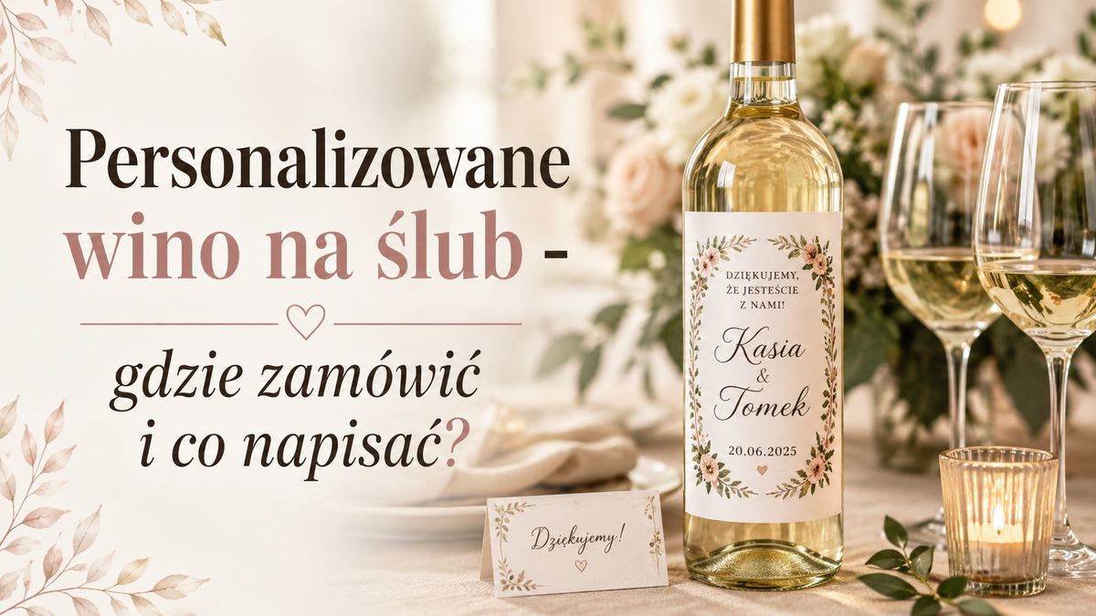 Personalizowane wino na ślub – gdzie zamówić i co napisać?