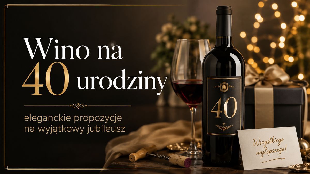 Wino na 40 urodziny – eleganckie propozycje na wyjątkowy jubileusz